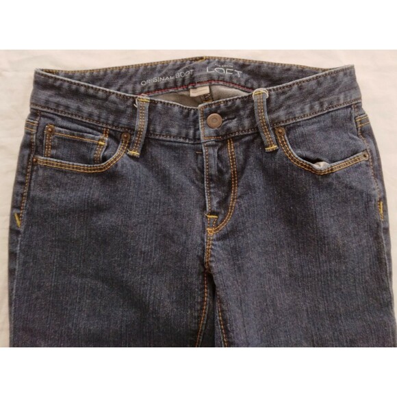 Ann Taylor Loft Womens Size 2 Original Boot Medium Wash Blue Jeans - Picture 4 of 7